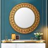 espejo decorativo gold