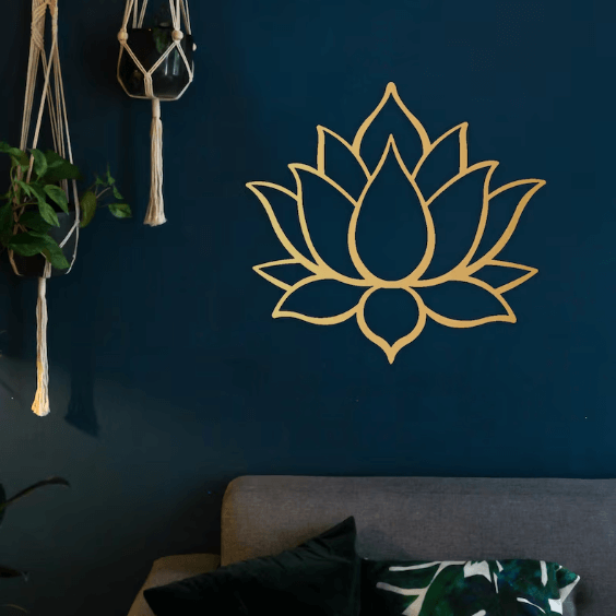 decoracion de pared flor de loto 2