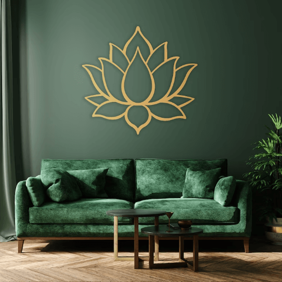 decoracion de pared flor de loto 3