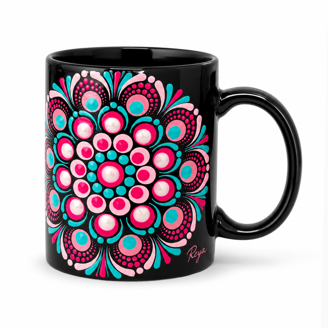 taza-de-cafe-mandala-turquesa-y-rosa-5 Taza de cafe Mandala Turquesa y Rosa - Imagen 1