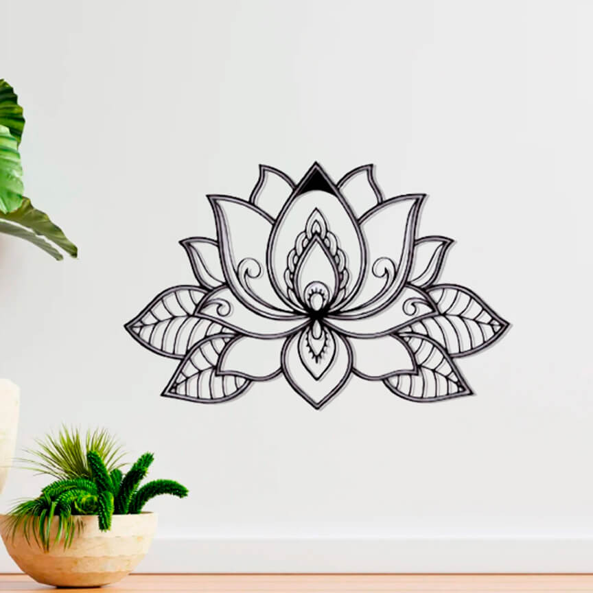 decoracion de pared lotus flower 2