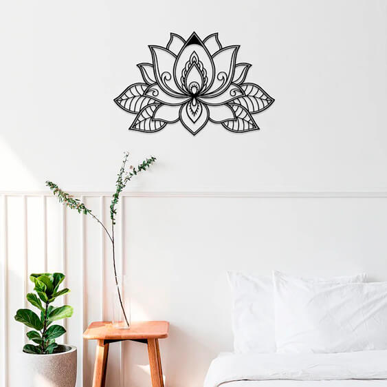 decoracion de pared lotus flower