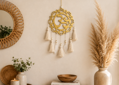 colgante decorativo om dorado reya peru mobile